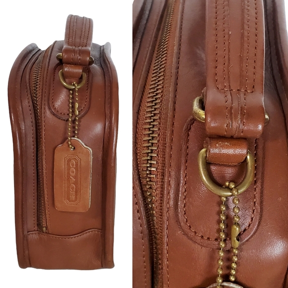 Vintage coach G6C-9991 leather lunch bag shoulder bag handbag brown - Picture 6 of 16